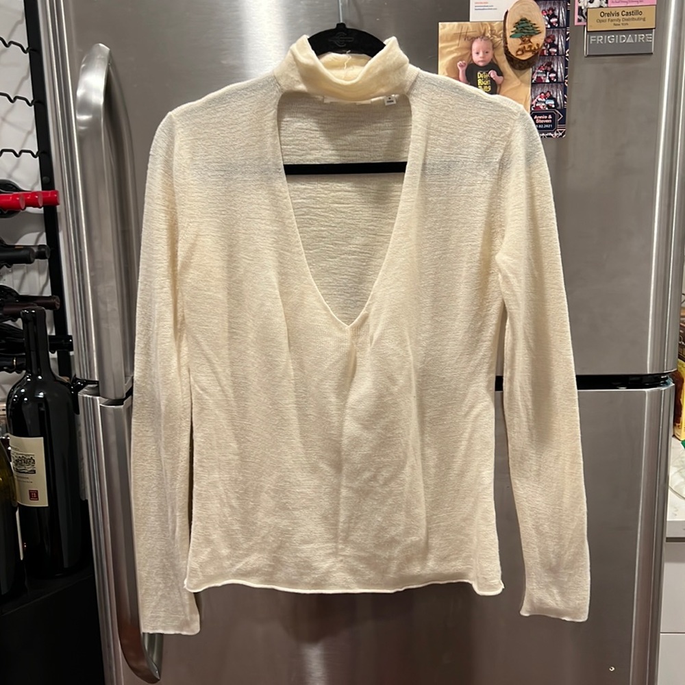 ALC cutout neck turtleneck